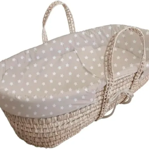 Test Tanuki Couffin en osier naturel Cloe B Beige : joli couffin, mais matelas perfectible
