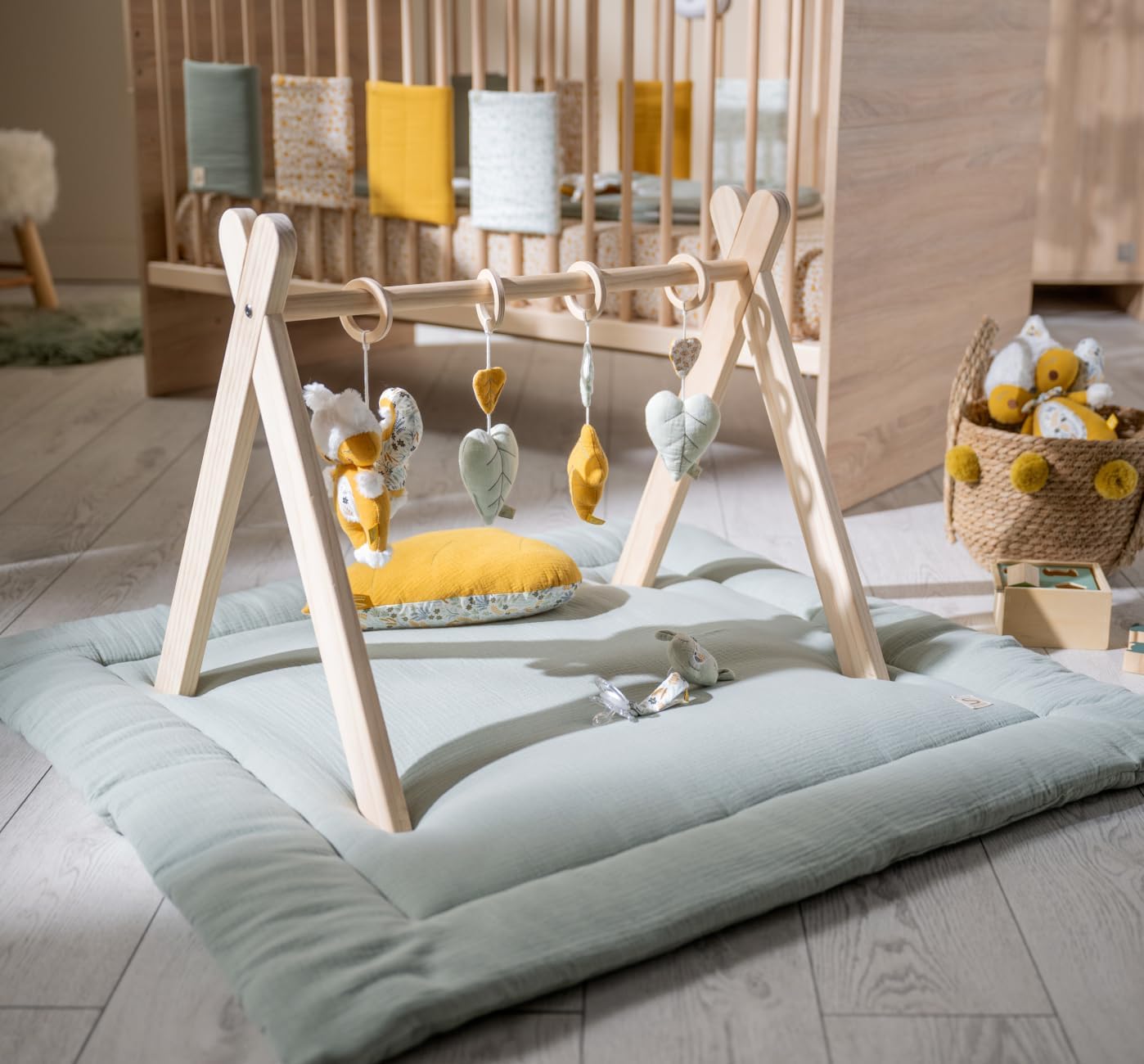 Arche d'éveil Jeux d'eveil bébé & Arche en Bois Naturel - Collection Promenons-Nous