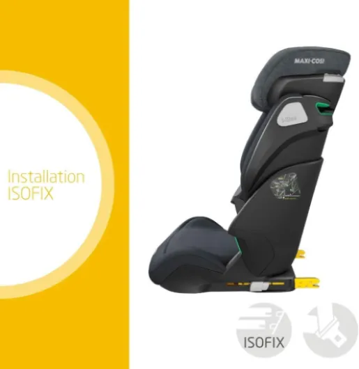 Maxi-Cosi Kore i-Size, Réhausseur Voiture Enfant, 3,5 - 12 ans, 100 - 150 cm, Siège auto ISOFIX, Hauteur/largeur réglables, Système de protection latérale Plus, Bouclage rapide, Authentic Graphite
