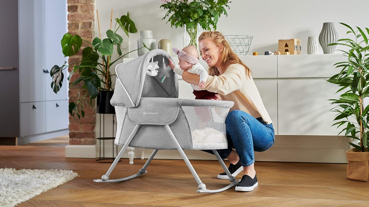 Berceau Bébé Lovi, 3en1, Lit de Voyage, de 0 à 9 kg, Beige, 1 Unité Beige Unique
