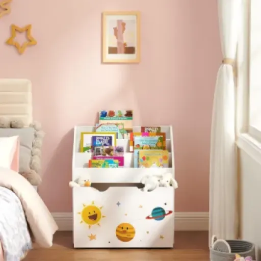 Test SONGMICS GKR41WT : la petite bibliothèque à jouets qui met un peu d’ordre dans la chambre
