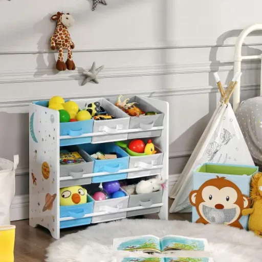 Test SONGMICS Étagère de Rangement Enfant : un meuble simple qui aide (un peu) les enfants à ranger