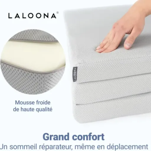 Test LaLoona Matelas Bébé 60x120 : le matelas pliant qui fait le job pour les déplacements
