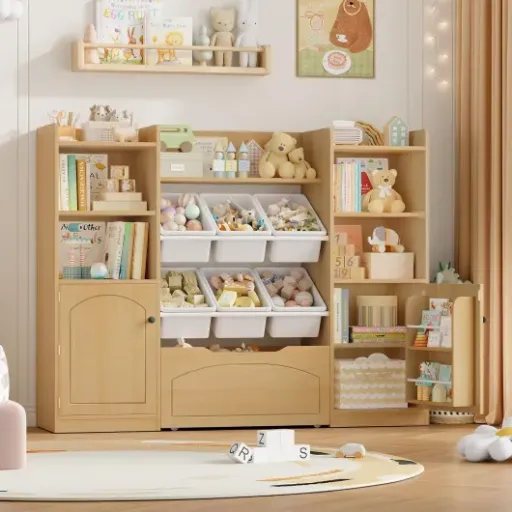 Test FOREHILL Meuble Rangement Enfant : gros espace de stockage, finitions perfectibles