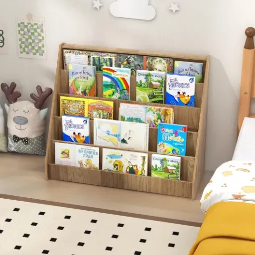 Test COSTWAY Bibliothèque Enfant en Bois : un meuble pratique qui fait le job pour le coin lecture