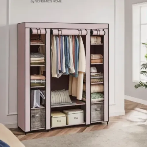 Test SONGMICS LSF003P02 : l’armoire en tissu qui fait le job sans ruiner le budget