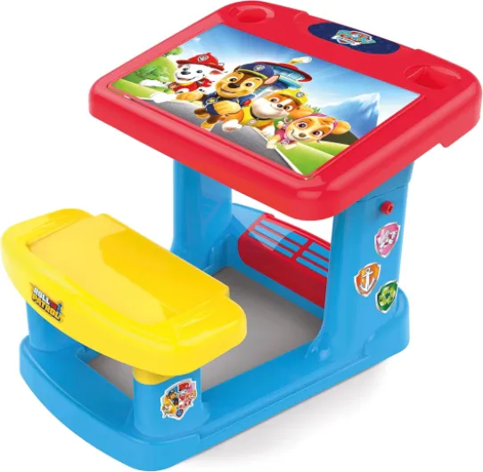 Banc d'École Pat' Patrouille - Bureau Enfant Ergonomique avec Rangement - Tableau intégré - À partir de 2 Ans (51065) Multicolore