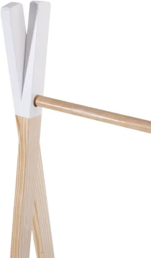 Atmosphera - Portant à vêtements Enfant - Bois 78x126 cm L - 78 x l - 38 x H - 126 cm Beige